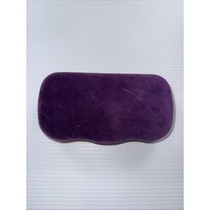 Gucci Purple Velvet Eyeglass Case Hard Shell Authentic Large Size Glasses Holder